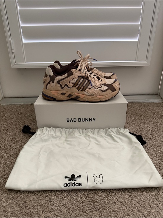adidas Shoes - Adidas Bad Bunny Beige and Brown Lace-Up Sneakers